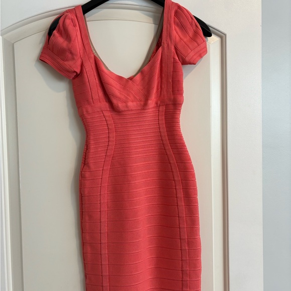 HERVÉ LÉGER coral Bandage Mini XS - Picture 2 of 5